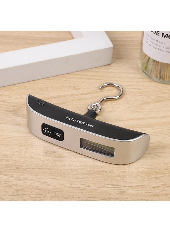 مقياس الأمتعة المحمولة المعلقة الرقمية لمحمل ميزان الأمتعة يحمل بشكل محمول للسفر مع شاشة LCD 50 كجم / 110 رطل، متعدد الألوان، 1 قطعة (عبوة واحدة) - Image 2